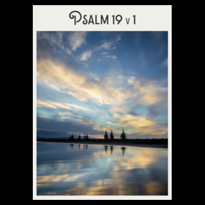 Psalm 19v1 - AS Colour Recycled Phone Bag Design