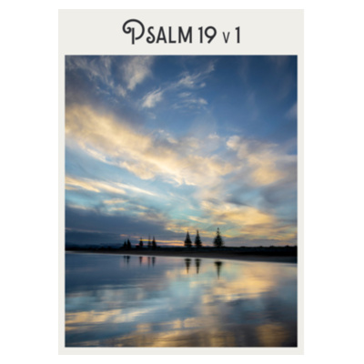 Psalm 19v1 - Stainless Bottle Design