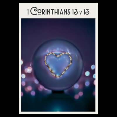 1 Corinthians 13v13 - AS Colour Recycled Light Duffel Bag Design