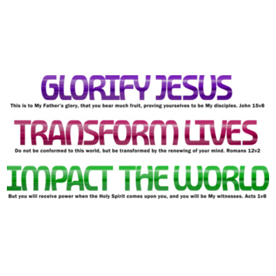 GLORIFY TRANSFORM IMPACT - Cloke Youth Outline Tee Design