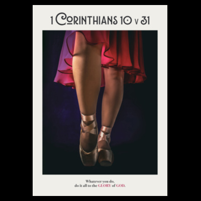 1 Corinthians 10v31 - Calico Tote Bag - Thread Project Design