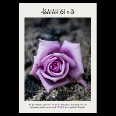Isaiah 61v3 - Calico Tote Bag - Thread Project Design