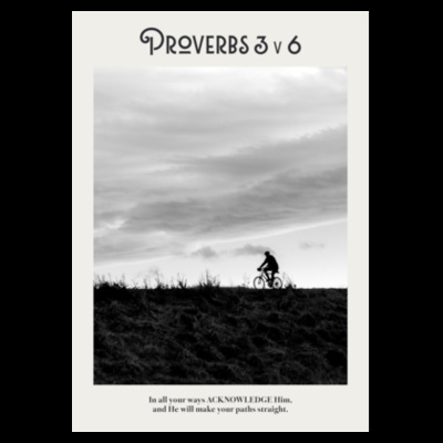 Proverbs 3v6  - Calico Tote Bag - Thread Project Design