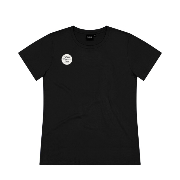 1Corinthians 13v13 - Cloke Womens Silhouette Outline Tee Thumbnail