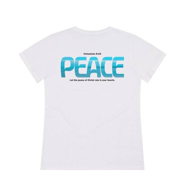 Peace - Cloke Womens Silhouette Outline Tee Thumbnail