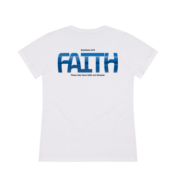 FAITH - Cloke Womens Silhouette Outline Tee Thumbnail