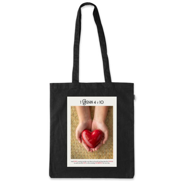 1 John 4v10 - Calico Tote Bag - Thread Project Thumbnail