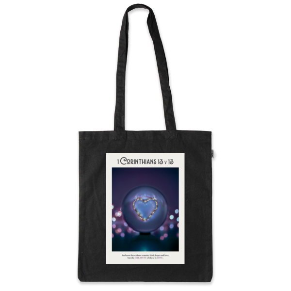 1 Corinthians 13v13 - Calico Tote Bag - Thread Project Thumbnail